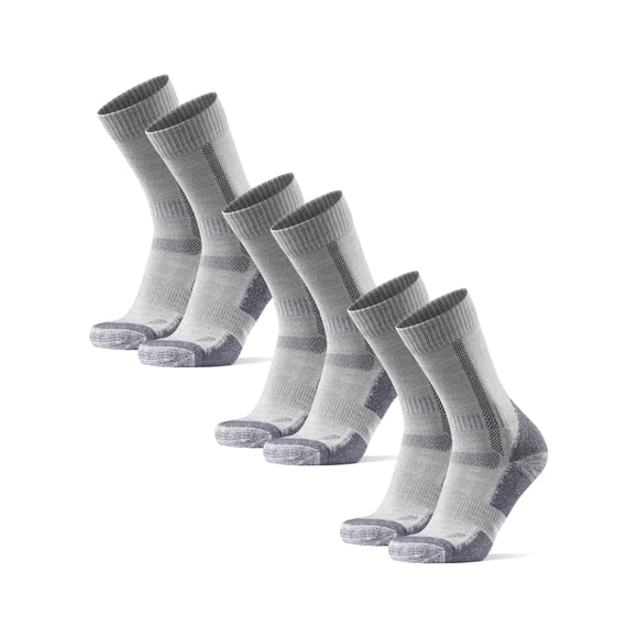 Calcetines de senderismo DANISH ENDURANCE de lana merino, longitud redondeada, paquete de 3