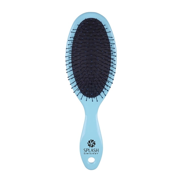 Cricket Splash Cepillo Desenredante para Cabello Seco Húmedo Cepillo Desenredante para Ducha para Todo Tipo de Cabello Azul Verdadero