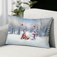 thumbnail image 2 of Hello Winter Bull Terrier Football Snowman Welcome Snowy Morning Pillowcase Double Sided Bully Dog Lovers Gifts Idea Pillow Case Covers - 01012, 2 of 3