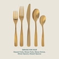 thumbnail image 3 of Gibson Home Hulton 20 Piece Flatware Gold Polish Silverware Set - Stainless Steel Utensils - Forks, Spoons, Knives, 3 of 6