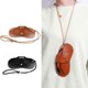 thumbnail image 2 of PU leather glasses pouch hanging retro design for all ages, 2 of 5