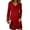 Red, variant on Women's Fashion High Collar Long Sleeve Sequin Patchwork Dress, Glam Evening Dress for Party, Holiday, NYE Celebration, Sparkling Style,Red S