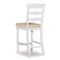 thumbnail image 6 of Linon Kiley White Rush Counter Stool, 6 of 9