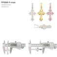 thumbnail image 6 of Cross Pendant. 925 silver, D-color VVS moissanite, fully inlaid with sterling silver. A hip-hop trendy necklace accessory that outshines a diamond tester., 6 of 11