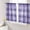 Purple, variant on Sheer Curtains 45 Inch Length 2 Panels Set for Kitchen, Purple Plaid Semi Sheer Curtains for Windows, Modern Art Checkered Farmhouse Voile Window Treatments Rod Pocket Curtain
