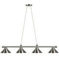 thumbnail image 2 of Traditional Style 78" 4-Light Billiard Pendant Light, Stainless, 2 of 5