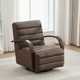 thumbnail image 6 of Kadyn Chair, Lounge Accent Chair, Reading Chair,Upholstered 360° Swivel Accent Chair with Armrests, Single Sofa Armchair for Bedroom, Brown, 6 of 10