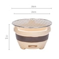 thumbnail image 6 of FashionCha Small Charcoal Grill Camping Stove BBQ Grill Multipurpose Pottery Barbecue Stove Style A, 6 of 6
