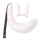 thumbnail image 5 of 3 uds orejas de peluche y cola conjunto disfraz para baile de mujeres niñas blanco Zulema Traje de juego de cosplay, 5 of 8