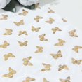 thumbnail image 4 of Efavormart 5 Pack White Sheer Organza Table Runners with Metallic Gold Foil Butterfly Motifs - 11"x108", 4 of 9