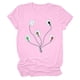 thumbnail image 4 of Camisetas con estampado de letras y cuello redondo de verano para mujer, blusas femeninas cómodas y elegantes, Tops OAVQHLG3B Store  lin121212, 4 of 5