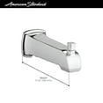 thumbnail image 4 of American Standard 8888093.243 Townsend 6-1/2-Inch Slip-On Diverter Tub Spout, Brass, Matte Black, 4 of 4
