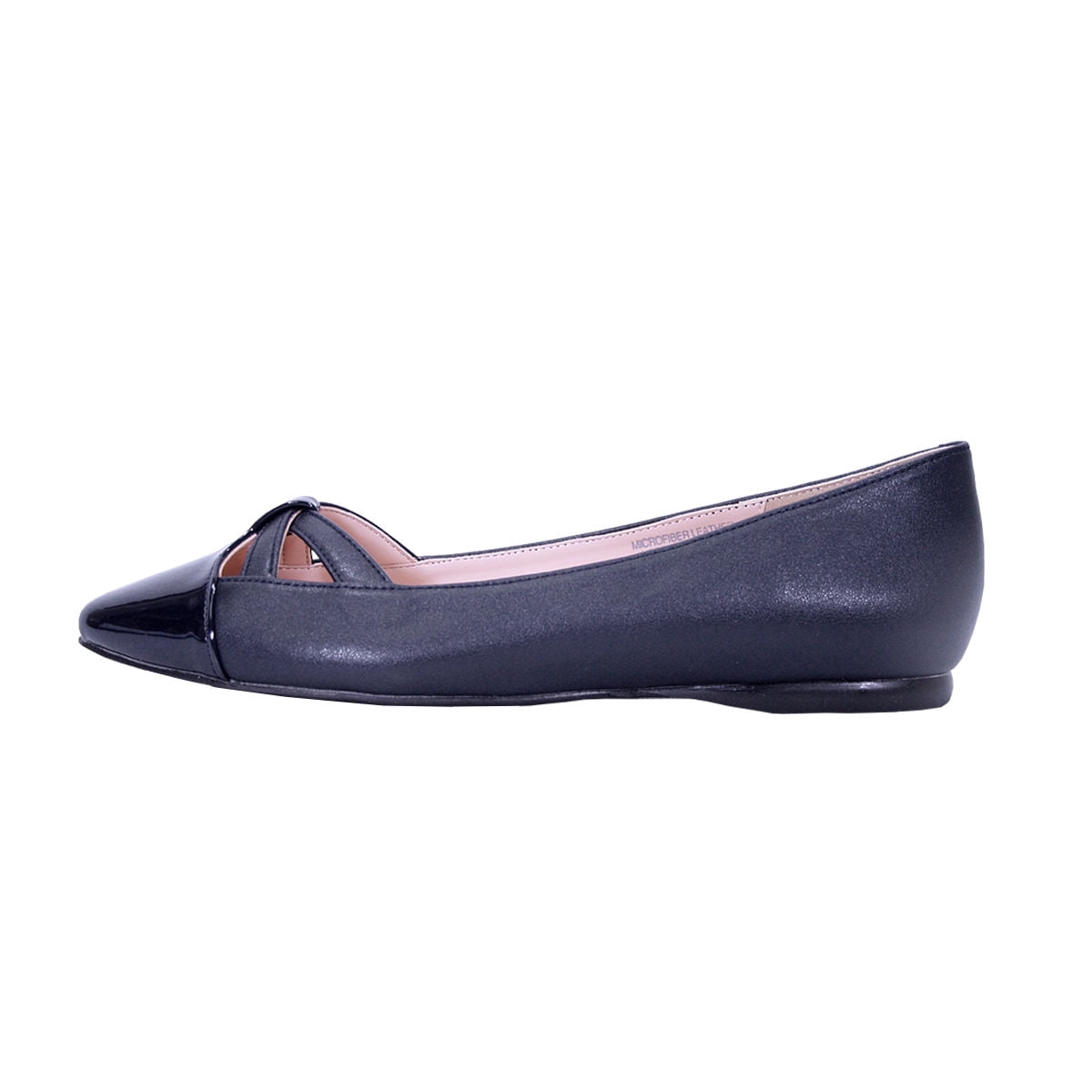 PEERAGE Sidney (FT6043) Women Wide Width Pointed Toe Flats NAVY 10