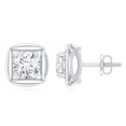 thumbnail image 3 of Rosec Jewels Lab Grown Diamond Stud Earrings for Women (5 mm, 1 Ct, EF-VS Quality) - Valentines day Gift, 10K White Gold, 3 of 6