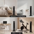 thumbnail image 6 of NFTIGB 36'' Tower Fan with Remote, 70° Oscillating Bladeless Floor Fan for Bedroom, 3 Modes, 12H Timer, Digital Display, Black, 6 of 12