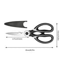 thumbnail image 2 of Sturdy Stainless Steel Scissors for Kitchen Use - Practical Cutting Tool for Poultry and Opening Tasks Ideal for Craft and Stationery Needs 3PCS, 2 of 3