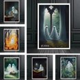 thumbnail image 2 of Dark Academy-carteles góticos Vintage, impresiones, calabaza escalofriante, en la selva elfo, pintura en lienzo, pared de Halloween, decoración del hogar, imagen, 2 of 4