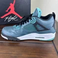 thumbnail image 2 of Ni - ke Ni - ke Air Jordan 4 Retro 705331-330 Teal Sneakers Men's Size 10.5, 2 of 5