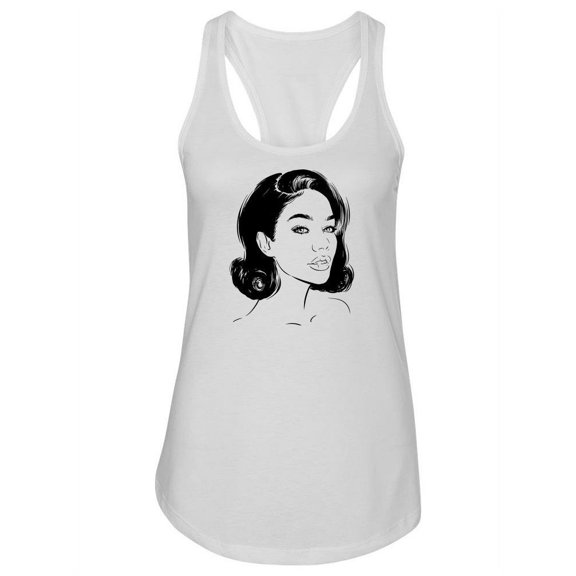 Woman With Retro Hairstyle. Tank Women -Image by Shutterstock, Female x-Large