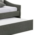 thumbnail image 4 of Mosh Twin Size Daybed with Trundle Camelback Gray Fabric Upholstered, 4 of 5