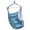 Blue Strips, variant on IVV Hammock Chair Hanging Rope Swing Seat with 2 Pillows for Indoor Outdoor, Sturdy Cotton Hammock Swing, Max 250Lbs Capacity for Bedroom Patio Porch (Pole Included, Green Strips)