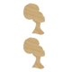 thumbnail image 2 of Inteprter Plantilla de de para el día de la madre, silueta de cabeza de astillas de madera, artesanía DIY, decoración del hogar, fiesta, 2 2piezas Inteprter CBP062341, 2 of 6