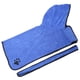 thumbnail image 4 of Toalla de baño para perros, albornoz absorbente de agua de fibra para mascotas, albornoz con capucha para perros, optimizado para la excelencia, 4 of 12