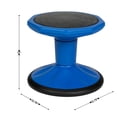 thumbnail image 5 of Flash Furniture Fixed Height Kids Flexible Active Stool for Classroom and Home with Non-Skid Bottom in Blue, 12" Seat Height, 5 of 11
