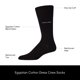 thumbnail image 3 of Calcetines de vestir para hombre Calvin Klein, paquete de 2, negros con rayas, 3 of 6