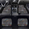 thumbnail image 2 of Xoenoiee Universal Fit Car Carpet Automotive Floor Mats fits Most Cars, SUV and Truck, Heavy Duty Rubber Backing, 4-pieces, Butterfly and Leopard Pattern, 2 of 6