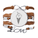 thumbnail image 1 of Contorno Negro sésamo galletas helado Pulsera de cuero Negro trenzado Unbranded M, 1 of 3