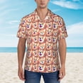 thumbnail image 2 of Haiem Corgi Head with Floal Printed Hawaiian Shirt for Men - Men’s Casual Beach Summer Shirts - Stretch Fabric with Modern Fit-Medium, 2 of 7