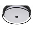 thumbnail image 4 of Luminaria Living District Kolson LED de doble anillo de 20 pulgadas, color negro, 4 of 8