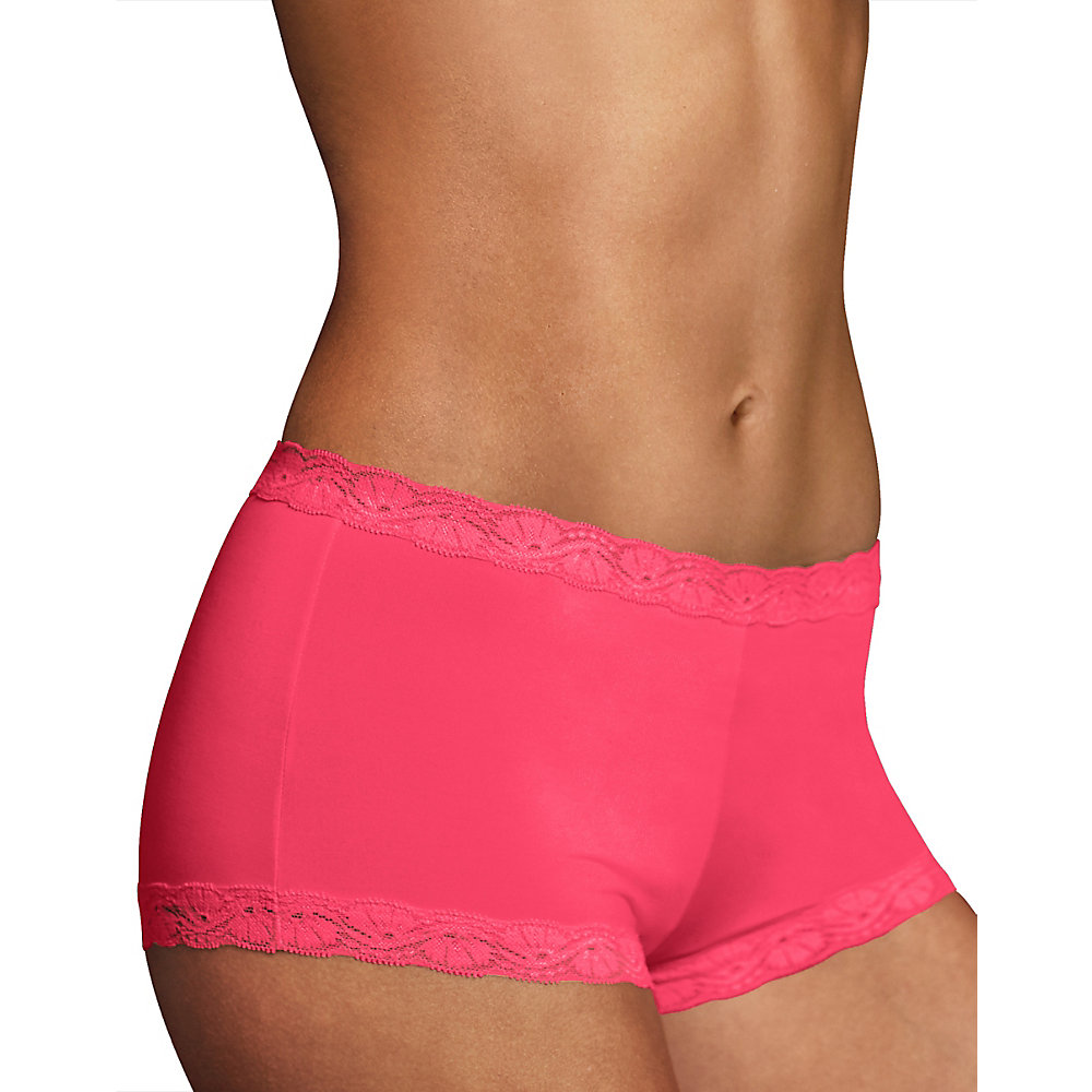 Maidenform Women's LaceTrim Boyshorts Panty, Style 40760
