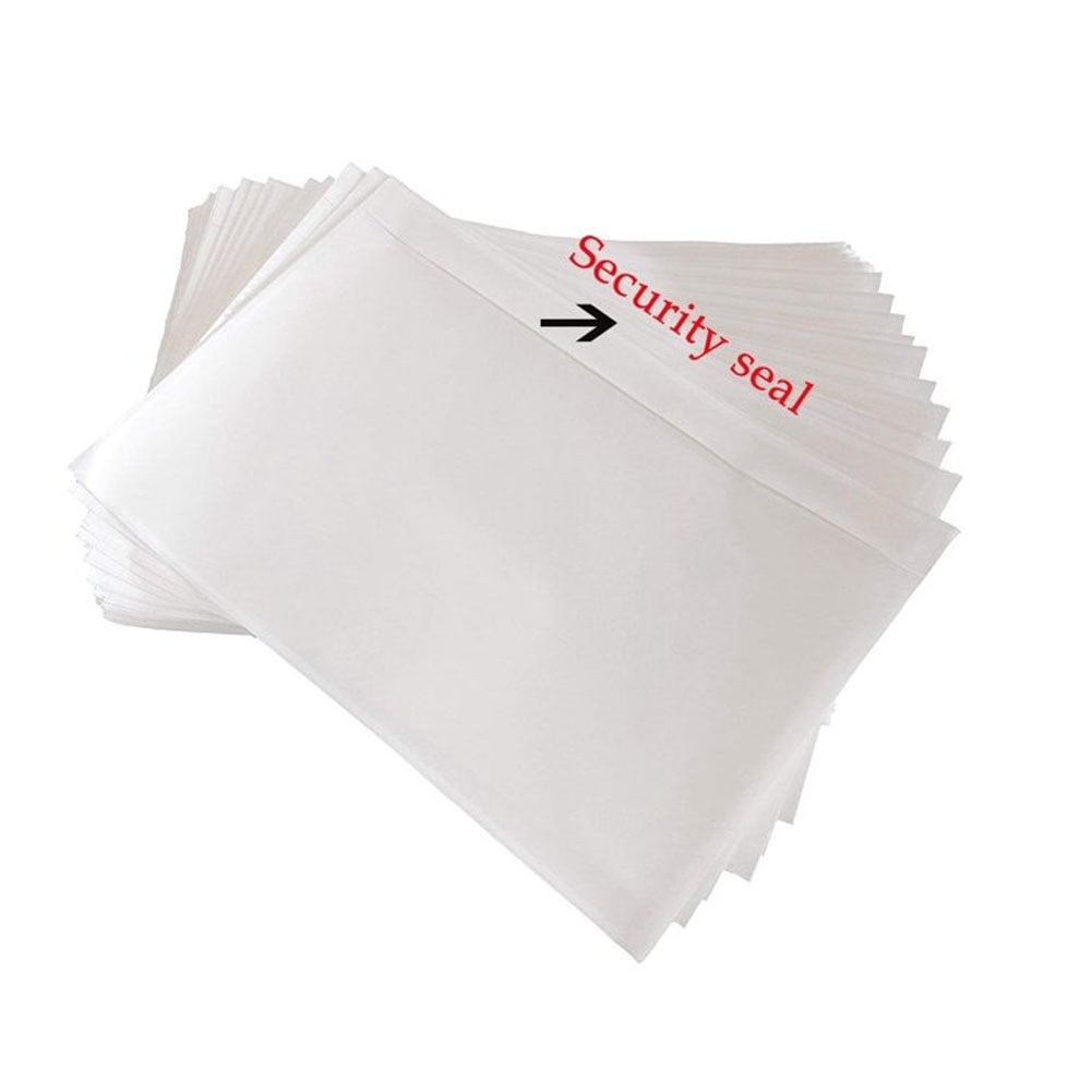 200 PCS RyhamPaper Packing List Envelopes Clear 7.5 x 5.5 Self Adhesive Shipping Labels Envelope Pouches 
