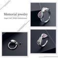 thumbnail image 5 of Angel Wing Cremation Ring for Women - Birthstone Infinity Wing Urn Rings Memorial Jewelry Human Pet Ash Holder Memorial Urn Ring, 5 of 7