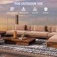 thumbnail image 5 of Outsunny Reversible Outdoor Rug Carpet with LED Lights 10' x 8' with Carry Bag & Ground Stakes for Backyard, Deck, Picnic, Beach, 5 of 9