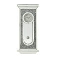 thumbnail image 1 of Benjara BM268979 Wall Clock with Mirror Trim and Molded Design, Silver, 1 of 5