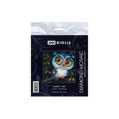 UPC: 4779046180224 | Riolis Diamond Mosaic Kit 4 x 4 Owl