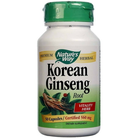Nature's Way ginseng coréen capsules, 50 CT
