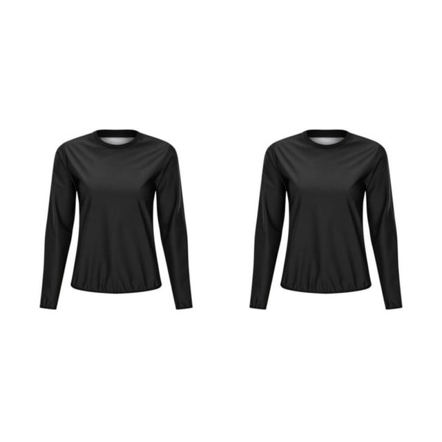 Maytalsory Ensemble de Sauna Tendance pour Femmes, Hauts Taille Haute Noirs m 2ensemble