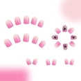 thumbnail image 3 of 24Pcs Square Nail Tips Designs Fake Nail Press On Nail Artificial False Nail, 3 of 7