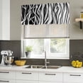 thumbnail image 5 of 2 Pack Valances for Windows, Black White Striped Window Valances for Living Room/Bedroom/Bathroom, Farmhouse Stripes Modern Abstract Art Light Filtering Kitchen Curtain Valance 60"W x18" L, 5 of 9