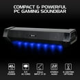 thumbnail image 2 of ENHANCE Attack Gaming Speaker Soundbar - Under Monitor PC Sound Bar LED Speaker with 40W Peak Power, 2 of 9