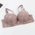 thumbnail image 5 of GUACER Womens Underwire Lace Support Bra Full Coverage Scalloped Floral Bra, Lift & Smoothing Padded Everyday Bra for Full Figure, 5 of 8