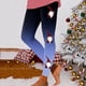 thumbnail image 1 of MKLEKYY Leggings deportivos para mujer, leggings de entrenamiento, pantalones con estampado navideño de bloques de color, leggings elásticos suaves 175, 1 of 4
