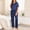 Navy, variant on Naittoop Silk Pajama Sets for Women 2 Piece Cute Satin Pj Set Soft Short Sleeve Top and Pants Pjs Casual Spring Sleepwear
