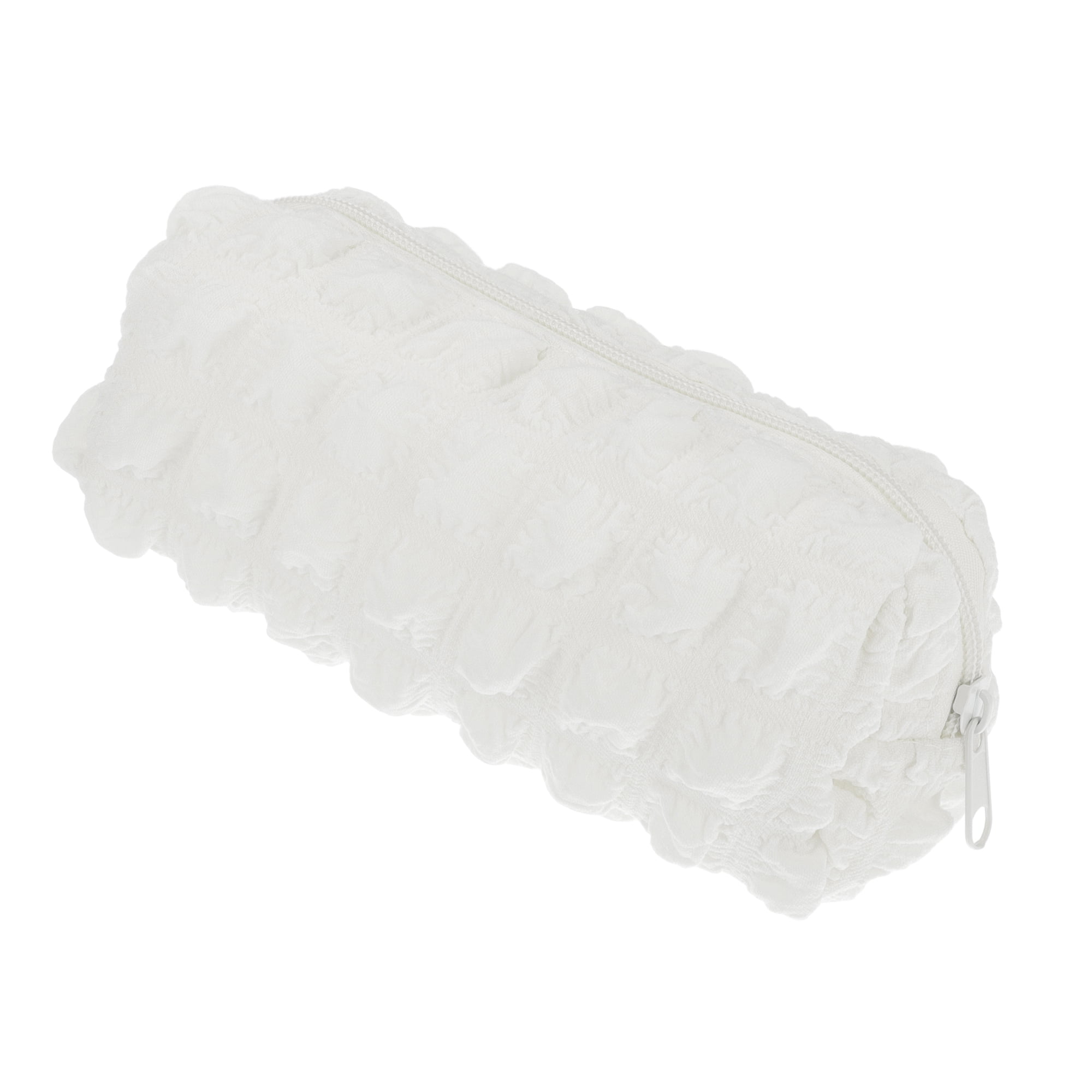 Unique Bargains 1Pc Women Durable Cloud Storage Makeup Bag for Vacation Camping White