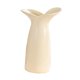 thumbnail image 4 of Jarrón decorativo de cerámica, soporte moderno para plantas, adorno de escritorio, jarrón decorativo hecho a mano para escritorio de boda, estante para chimenea Blanco, 4 of 8