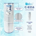 thumbnail image 4 of Unicel C-8316 Replacement 150 SqFt Pool Filter Cartridge, 215 Pleats, 4 of 11